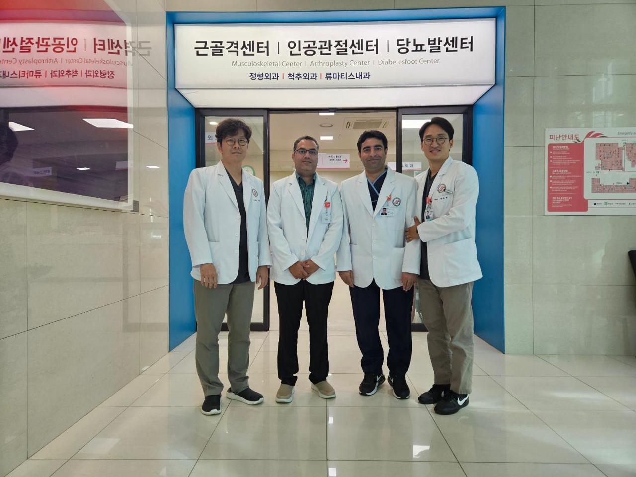International spine surgery training Dr. Mian Awais South Korea