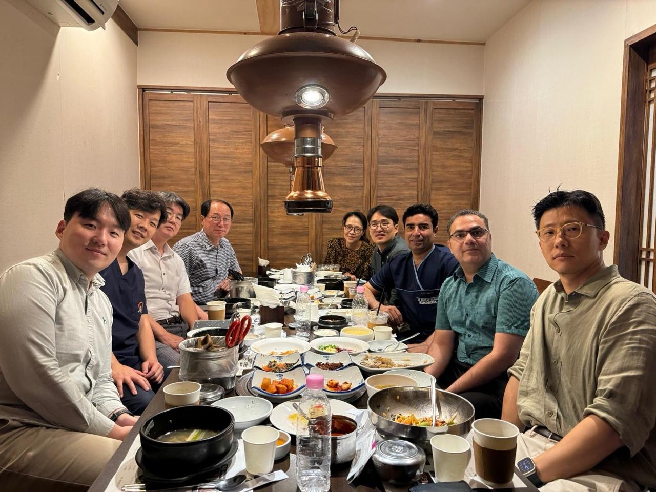 Dr. Mian Awais professional collaboration with international doctors in Korea